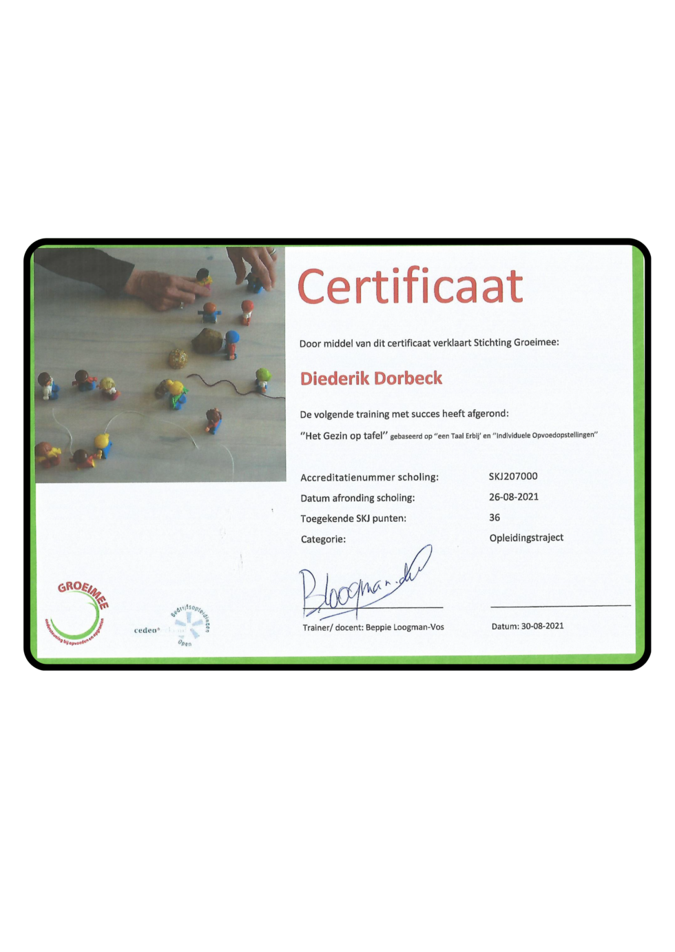 'Het Gezin op Tafel'-training afgerond